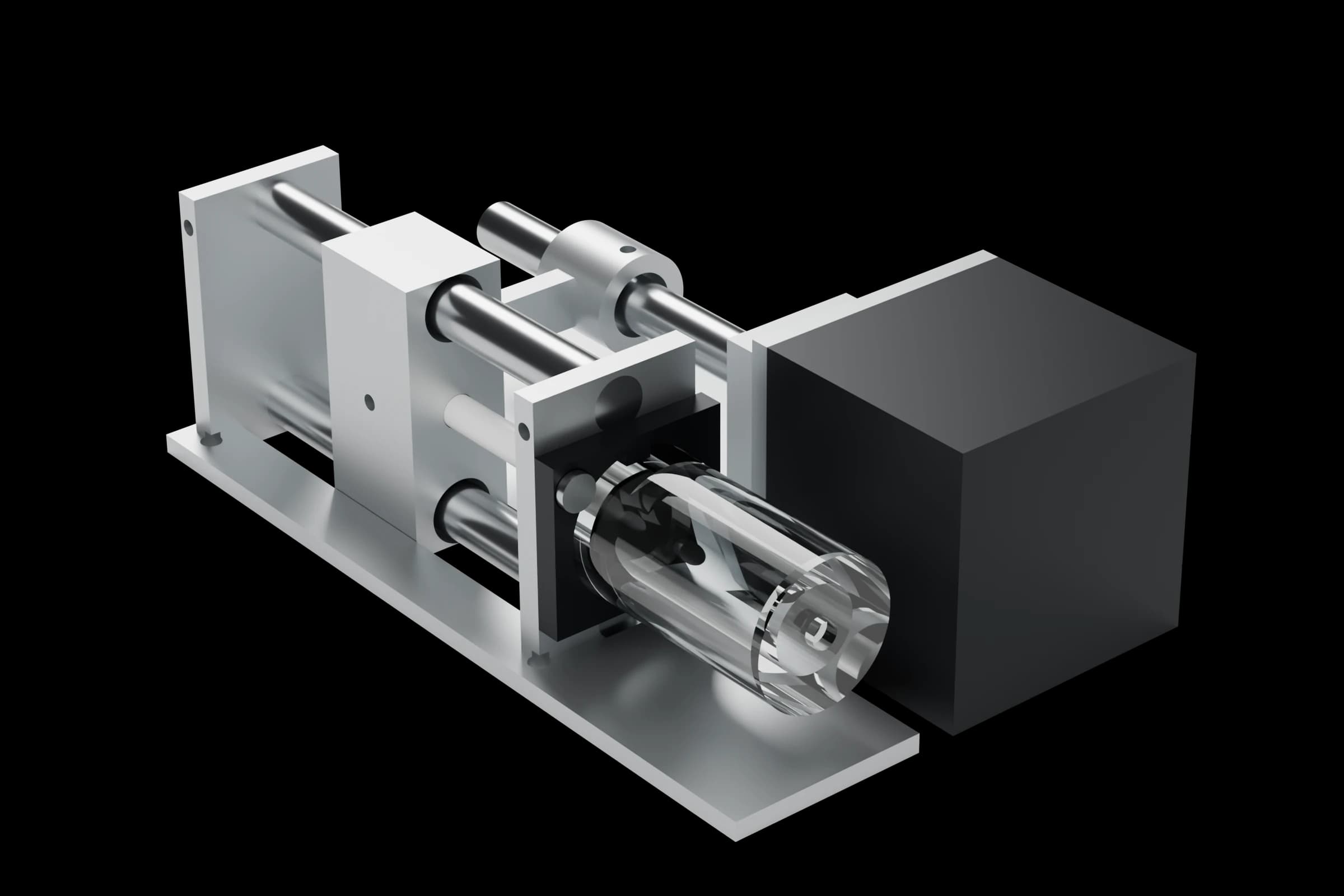 Liquid-handling syringe cartridge with the 4 mL syringe
